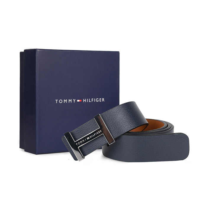 Tommy Hilfiger Alex Mens Reversible Belt navy