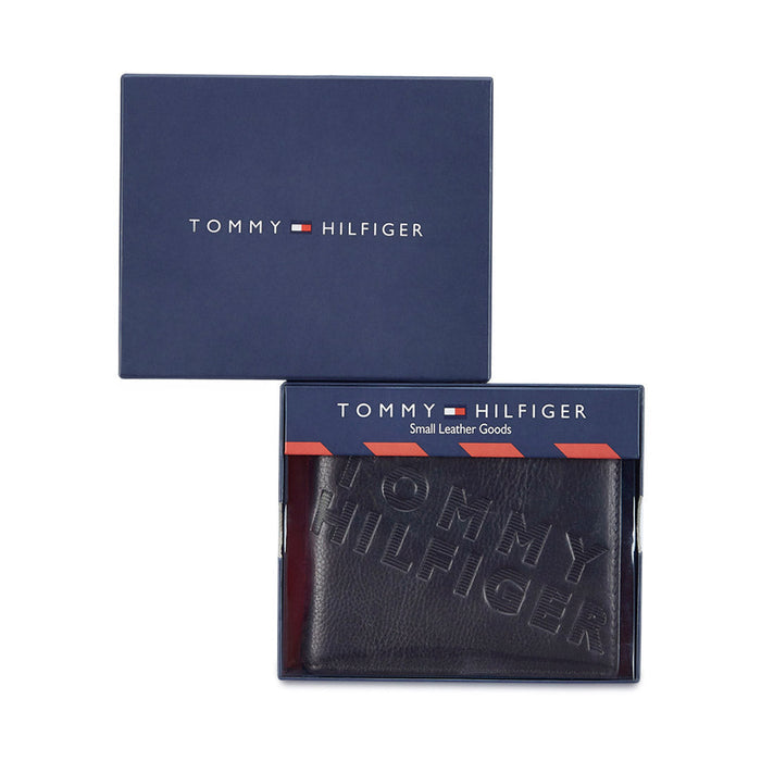 Tommy Hilfiger Oliver Mens Leather Global Coin Wallet Brown