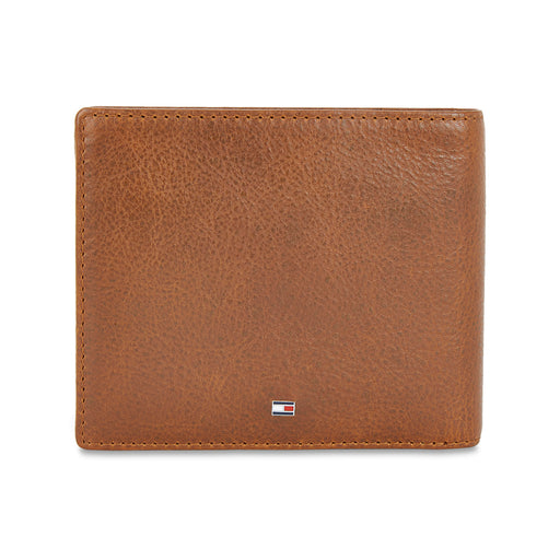 Tommy Hilfiger Oliver Mens Leather Global Coin Wallet Tan