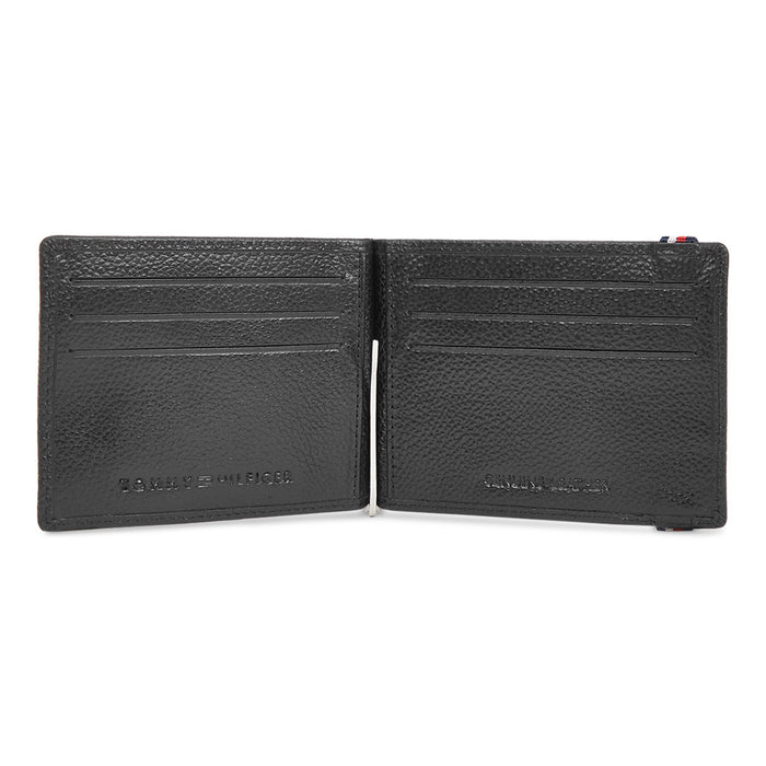 Tommy Hilfiger Adriel Mens Leather Moneyclip wallet Black