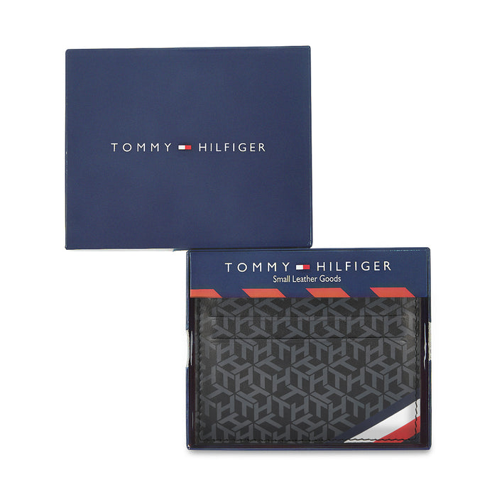 Tommy Hilfiger Kadence Mens Leather Card Holder Black