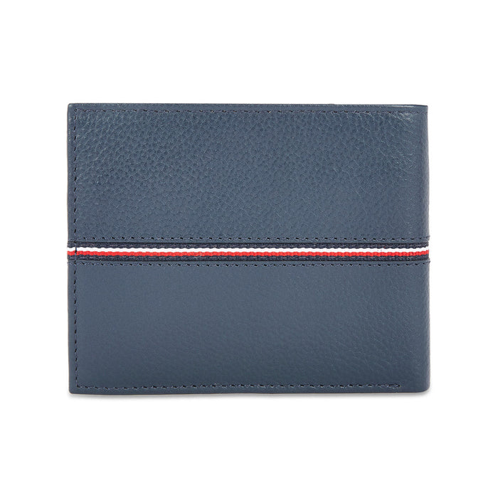 Tommy Hilfiger Yukon Mens Leather Global Coin Wallet navy