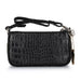 Sugarush Adriana Textured Womenbs Vegan Leather Sling Bag  Black