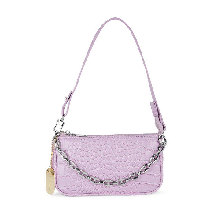 Sugarush Adriana Textured Womenbs Vegan Leather Sling Bag Purple