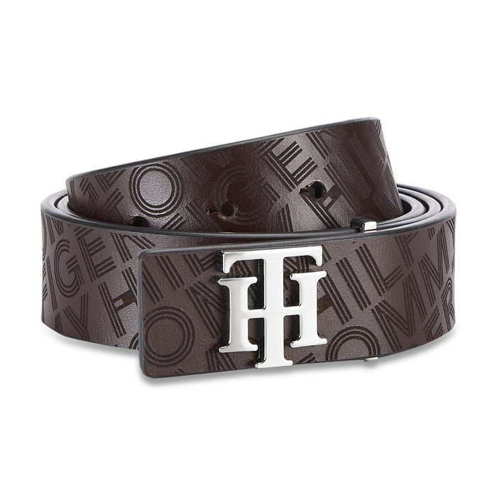 Tommy Hilfiger Ernest Plus Mens Leather Belt Brown Small Size