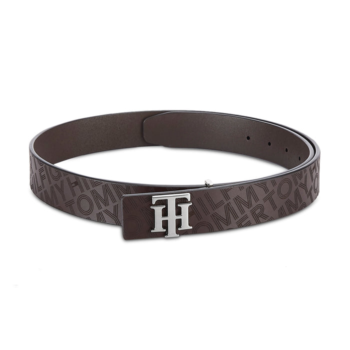 Tommy Hilfiger Ernest Plus Mens Leather Belt Brown Small Size