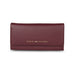 Tommy Hilfiger Mariam Womens Leather Flap Wallet wine