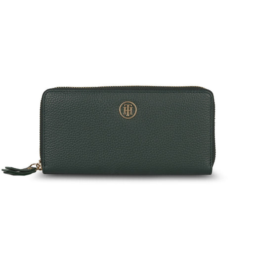 Tommy Hilfiger Amari Womens Leather Zip Around Wallet olive