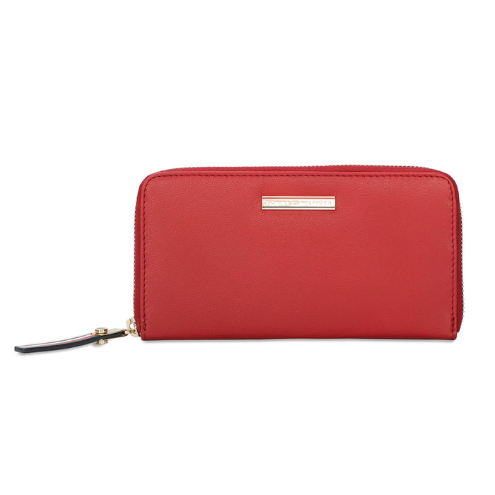 Tommy Hilfiger Tiffany Zip Around Wallet Red