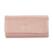 Tommy Hilfiger Jocelyn Womenbs Vegan Textured Leather Wallet Pink