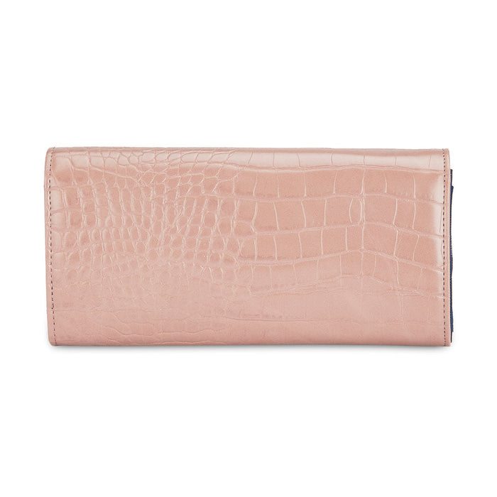 Tommy Hilfiger Jocelyn Womenbs Vegan Textured Leather Wallet Pink