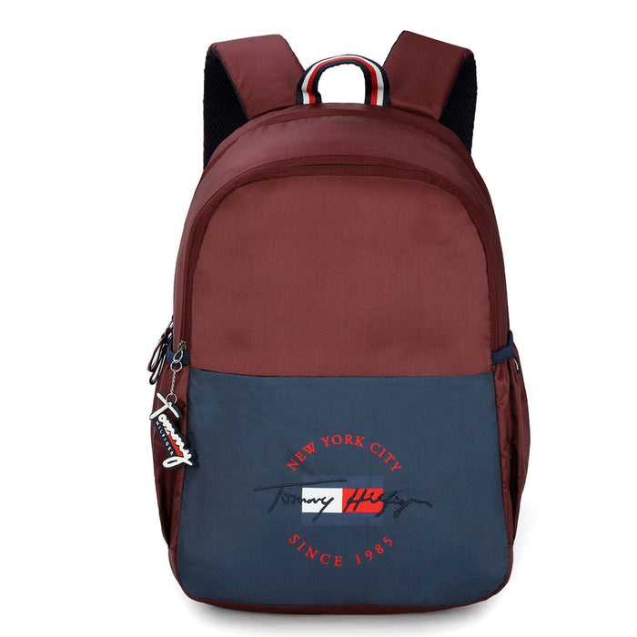 Tommy Hilfiger Milo Laptop Backpack Burgundy & Navy