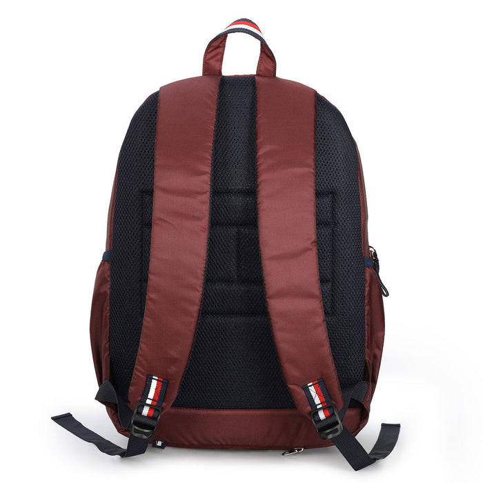 Tommy Hilfiger Milo Laptop Backpack Burgundy & Navy