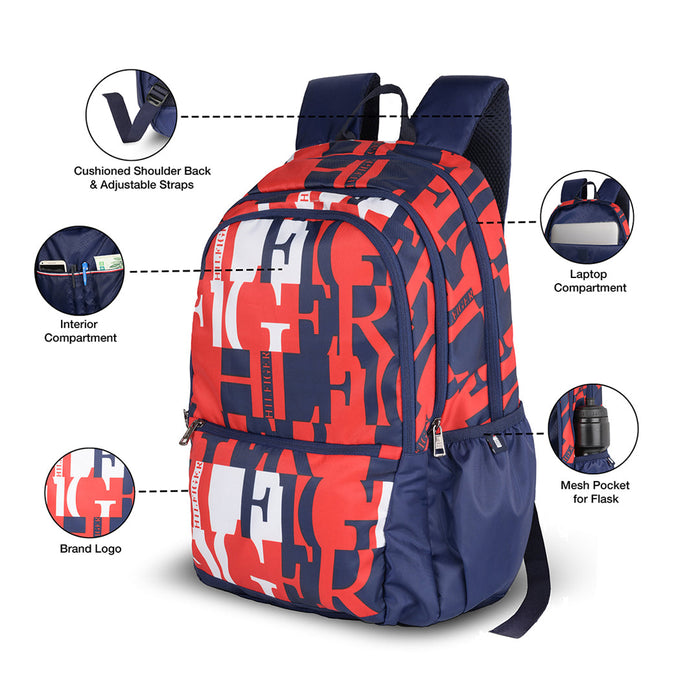 Tommy Hilfiger Majestic Laptop Backpack red