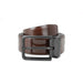 Tommy Hilfiger Tongass Pro Mens Leather Reversible Belt Brown & blackcherry