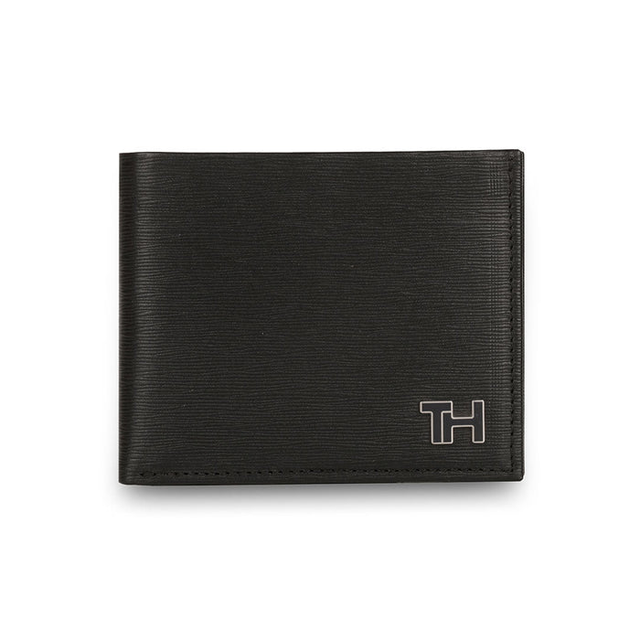 Tommy Hilfiger Finn Men Leather Global Coin Wallet Black