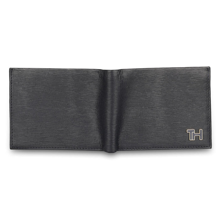 Tommy Hilfiger Finn Men Leather Global Coin Wallet Black