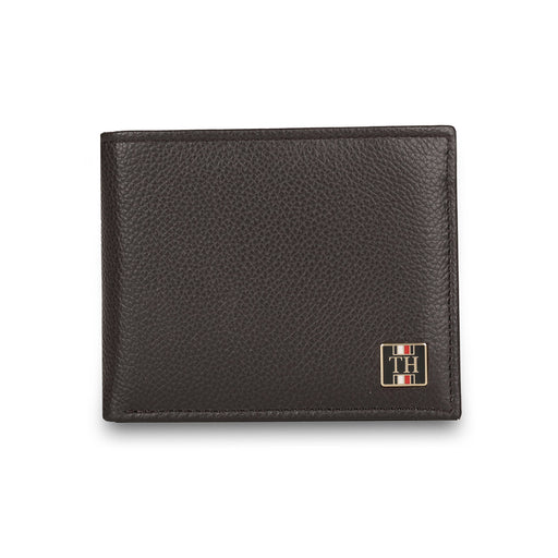 Tommy Hilfiger Cody Menbs Leather Global Coin Wallet Brown