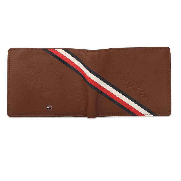 Tommy Hilfiger Elmer Mens Leather Global Coin Wallet Tan