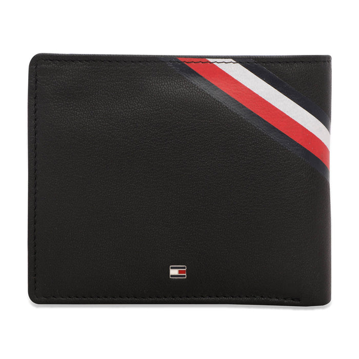 Tommy Hilfiger Elmer Mens Leather Global Coin Wallet Black