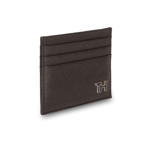 Tommy Hilfiger Finn Menbs Leather Card Holder Brown