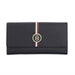 Tommy Hilfiger Charlee Womenbs Leather Flap Wallet Navy