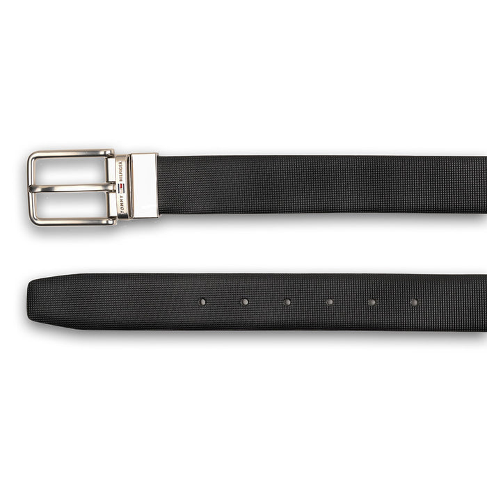 Tommy Hilfiger Edward Mens Reversible Leather Belt Black