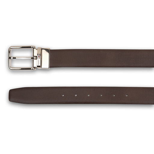 Tommy Hilfiger Edward Mens Reversible Leather Belt Brown