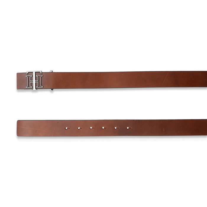 Tommy Hilfiger Leroy Mens Non Reversible Leather Belt Tan