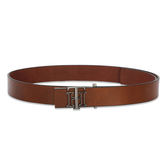 Tommy Hilfiger Leroy Mens Non Reversible Leather Belt Tan