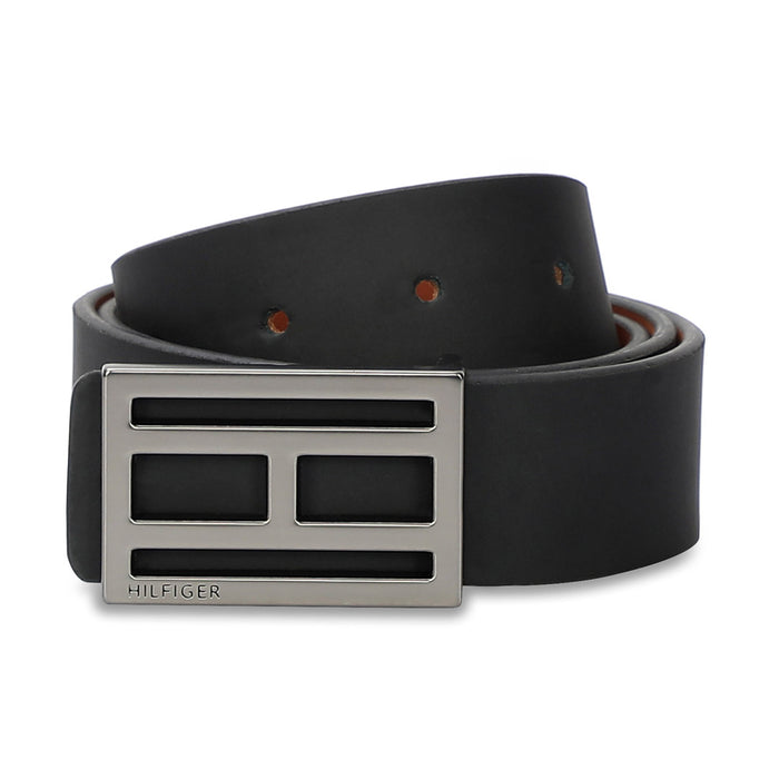 Tommy Hilfiger Frankie Mens Reversible Leather Belt black