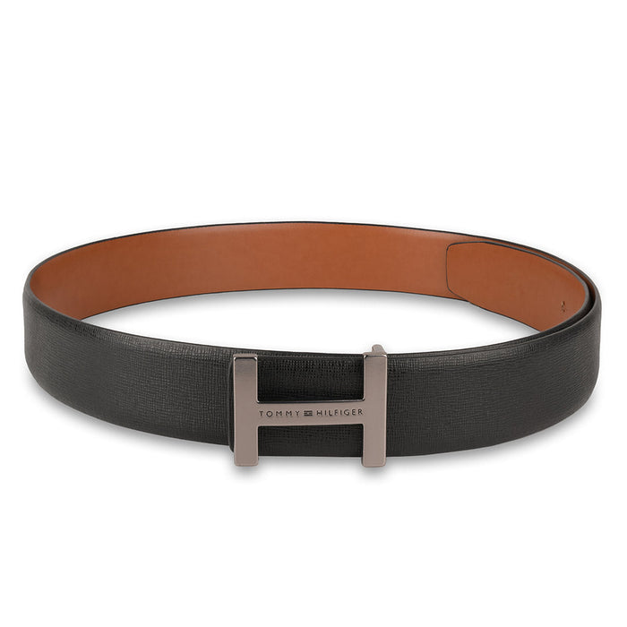 Tommy Hilfiger Ellis Mens Reversible Leather Belt Black