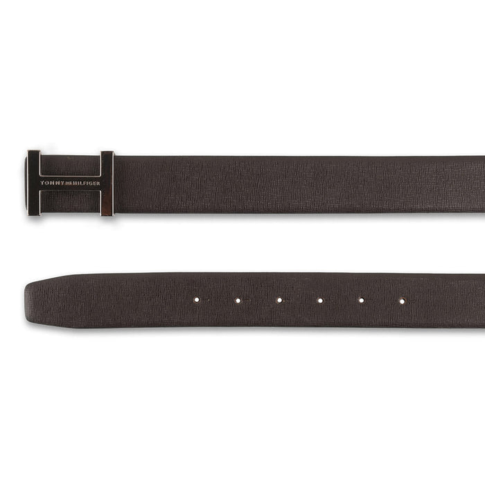 Tommy Hilfiger Ellis Mens Reversible Leather Belt Brown