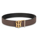 Tommy Hilfiger Derrick Mens Reversible Leather Belt Brwon