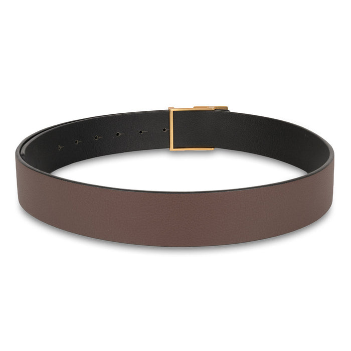 Tommy Hilfiger Derrick Mens Reversible Leather Belt Brwon