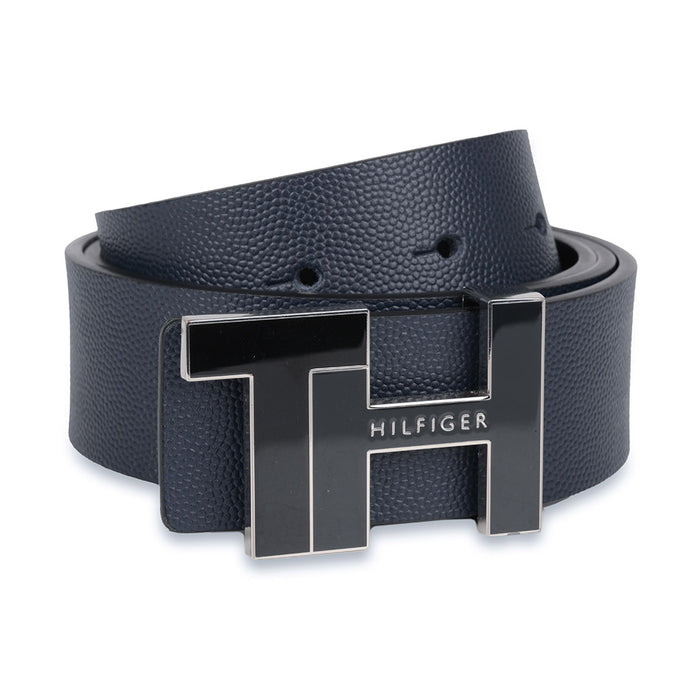 Tommy Hilfiger Sean Mens Reversible Leather Belt Navy