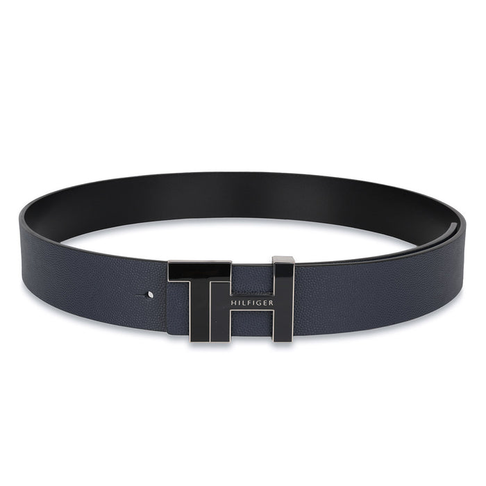 Tommy Hilfiger Sean Mens Reversible Leather Belt Navy