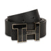 Tommy Hilfiger Sean Mens Reversible Leather Belt Black