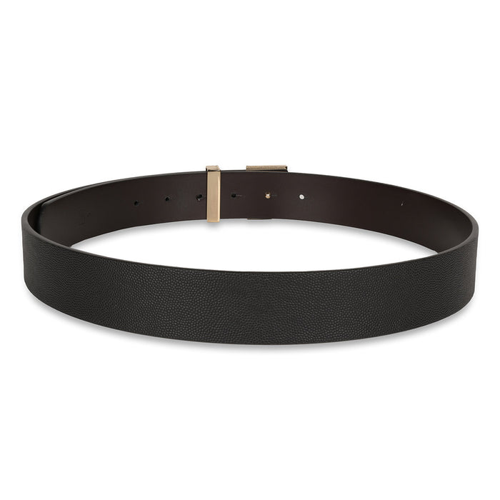 Tommy Hilfiger Sean Mens Reversible Leather Belt Black