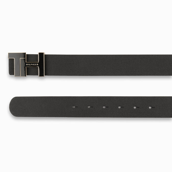 Tommy Hilfiger Sean Mens Reversible Leather Belt Black