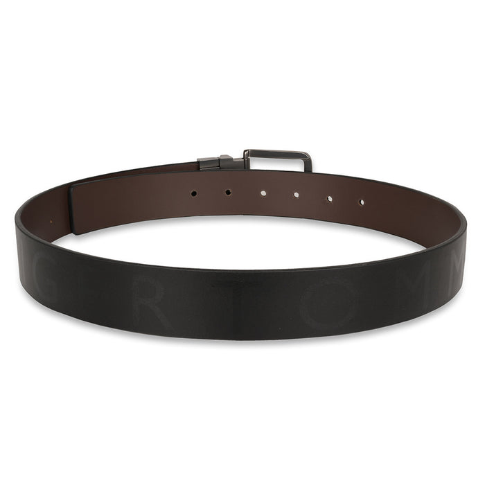 Tommy Hilfiger Sergio Mens Reversible Leather Belt Black