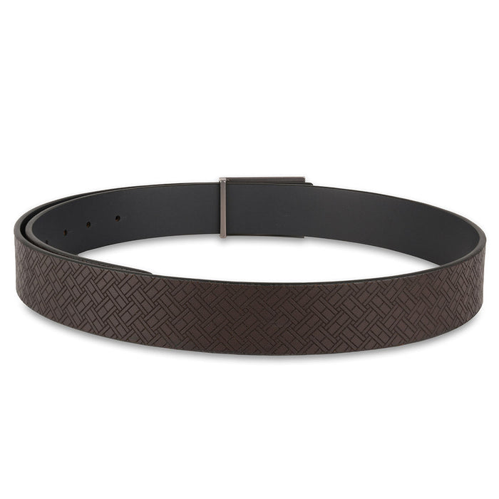 Tommy Hilfiger Markus Mens Leather Reversible Belt Brown