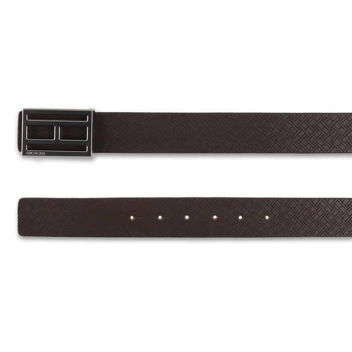 Tommy Hilfiger Markus Mens Leather Reversible Belt Brown