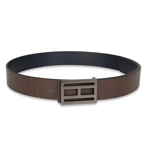 Tommy Hilfiger Beckham Mens Leather Reversible Belt Brown