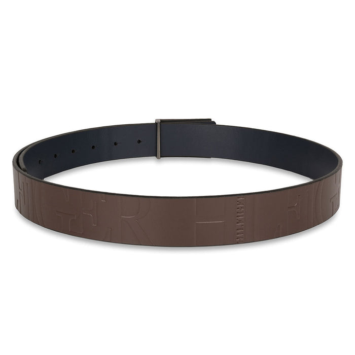 Tommy Hilfiger Beckham Mens Leather Reversible Belt Brown