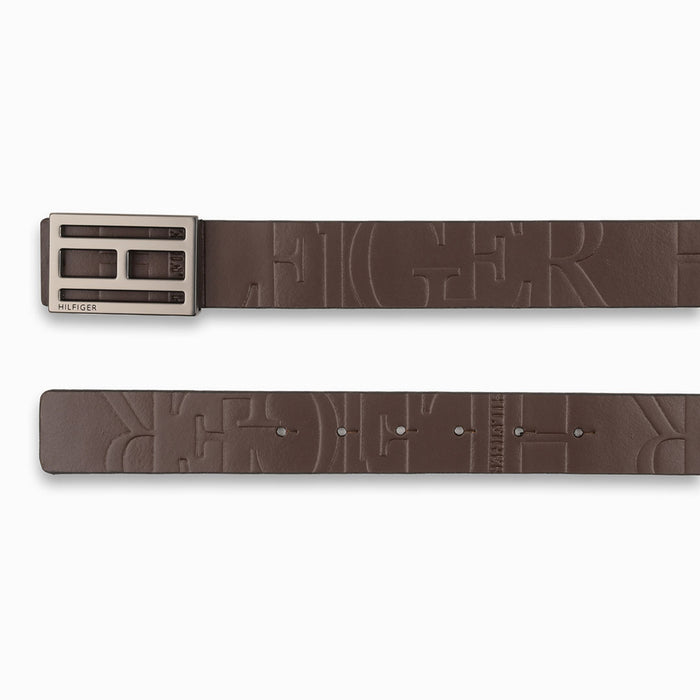 Tommy Hilfiger Beckham Mens Leather Reversible Belt Brown