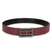 Tommy Hilfiger Beckham Mens Leather Reversible Belt Wine