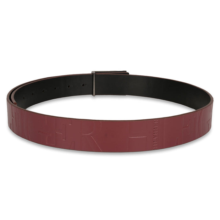 Tommy Hilfiger Beckham Mens Leather Reversible Belt Wine