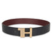 Tommy Hilfiger Otto Mens Reversible Leather Belt Navy