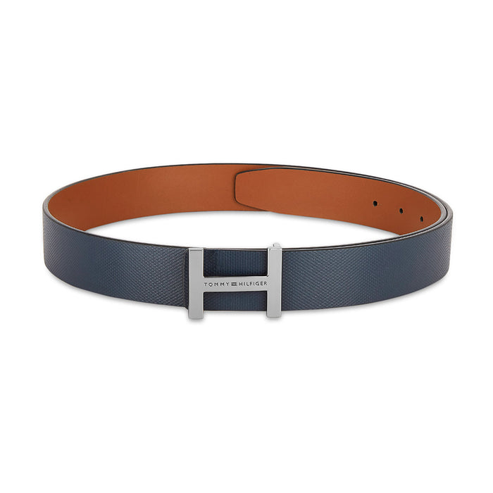 Tommy Hilfiger Geronimo Men Leather Reversible Belt Navy